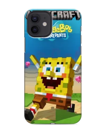 Чохол для iPhone 12 з картинкою «Губка Боб Minecraft» Чохол для iPhone 12 з картинкою «Губка Боб Minecraft»