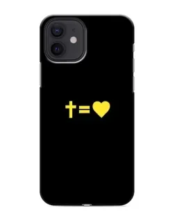 Чохол для iPhone 12 з картинкою «Серце та Хрест»