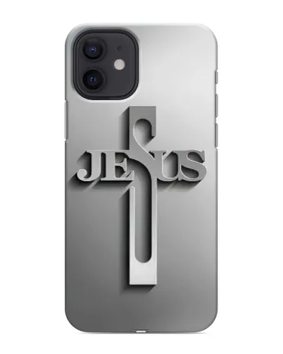 Чехол для iPhone 12 с картинкой «Металлический крест Jesus» Чехол для iPhone 12 с картинкой «Металлический крест Jesus»