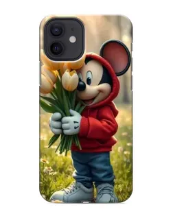 Чохол для iPhone 12 з картинкою «Міккі з тюльпанами» Чохол для iPhone 12 з картинкою «Міккі з тюльпанами»