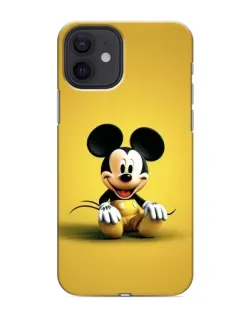 Чохол для iPhone 12 з картинкою «Міккі на жовтому»