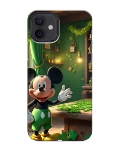 Чохол для iPhone 12 з картинкою «Міккі в майстерні»
