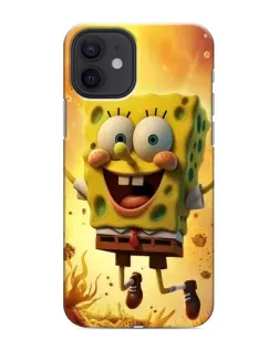 Чехол для iPhone 12 с картинкой «Губка Боб прыгает»
