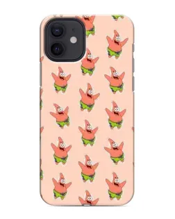Чехол для iPhone 12 с картинкой «Патрик Стар паттерн»