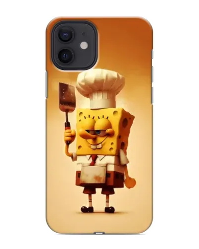 Чехол для iPhone 12 с картинкой «Губка Боб повар»