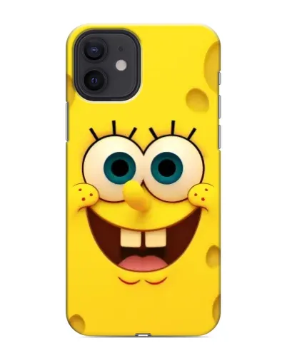 Чехол для iPhone 12 с картинкой «Губка Боб улыбка»