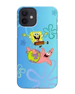 Чехол для iPhone 12 с картинкой «Спанч Боб и Патрик»