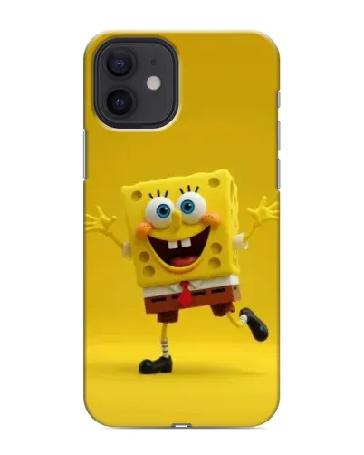 Чехол для iPhone 12 с картинкой «Позитивный Губка Боб»