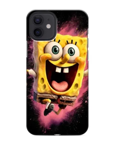 Чехол для iPhone 12 с картинкой «Взрывной Спанч Боб»
