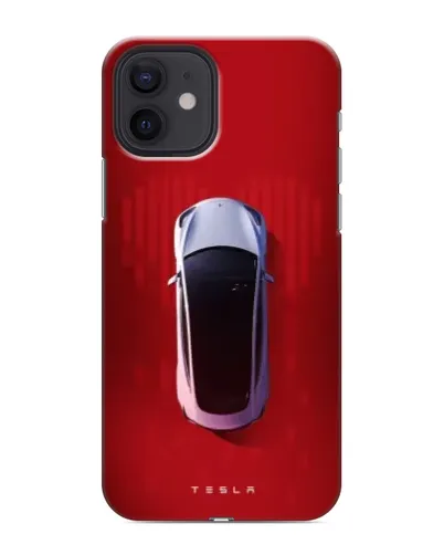 Чохол для iPhone 12 з картинкою «Tesla Top View»