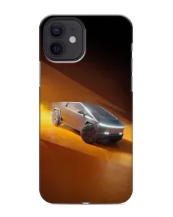 Чохол для iPhone 12 з картинкою «Cybertruck у пустелі»