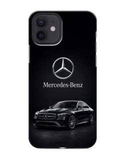 Чохол для iPhone 12 з картинкою «Mercedes — решітка радіатора»