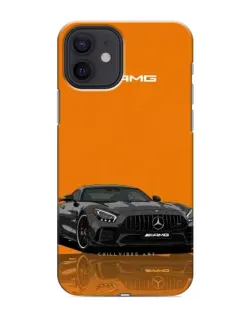Чохол для iPhone 12 з картинкою «Помаранчевий Mercedes AMG»