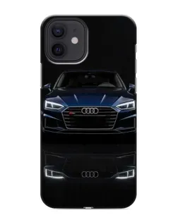 Чохол для iPhone 12 з картинкою «Audi — нічне відображення»