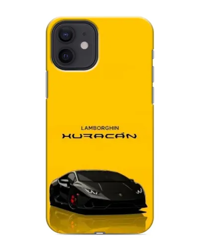 Чохол для iPhone 12 з картинкою «Lamborghini Huracan чорний»