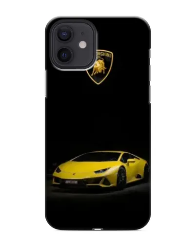 Чохол для iPhone 12 з картинкою «Lamborghini жовтий акцент»