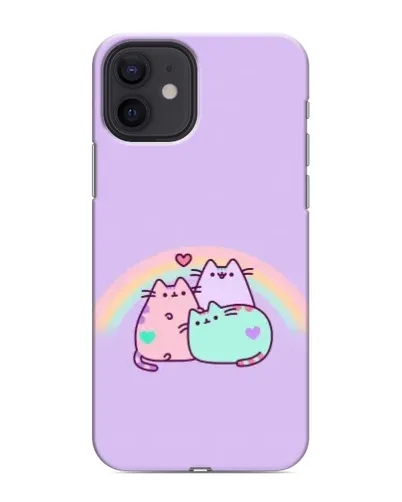 Чехол для iPhone 12 с картинкой «Радужные Пушины»