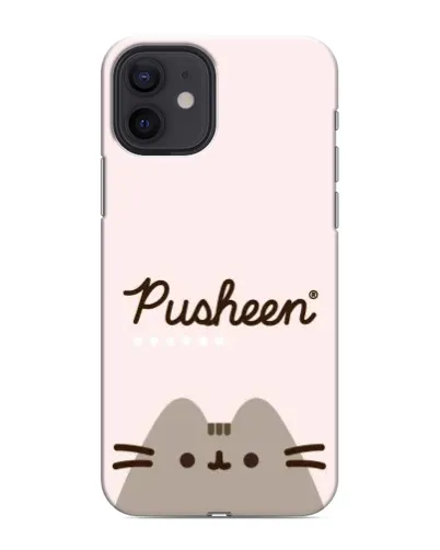 Чехол для iPhone 12 с картинкой «Pusheen логотип»