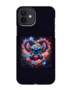 Чехол для iPhone 12 с картинкой «Stitch в цветах»