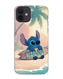 Чехол для iPhone 12 с картинкой «Стич на серфе»
