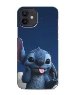 Чехол для iPhone 12 с картинкой «Стич в облаках»
