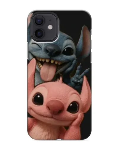 Чехол для iPhone 12 с картинкой «Стич и Ангел»