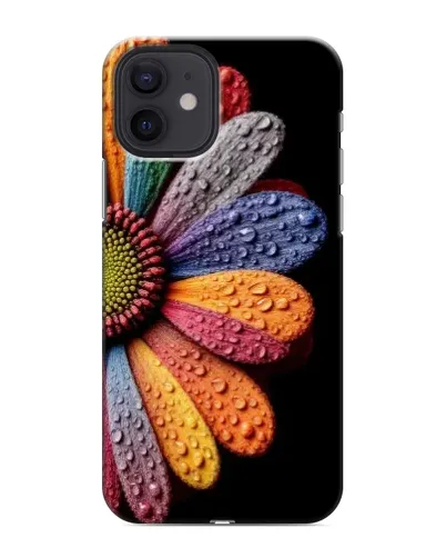 Чохол для iPhone 12 з картинкою «Райдужна квітка»