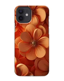 Чохол для iPhone 12 з картинкою «Помаранчева макро квітка»