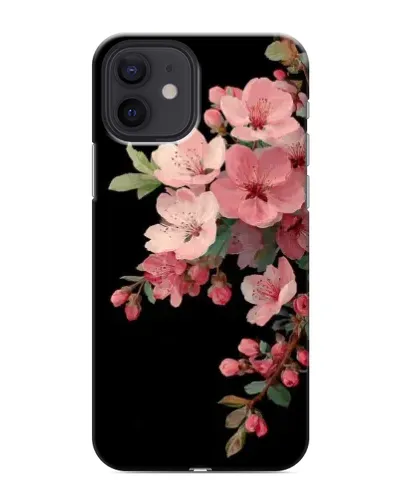 Чохол для iPhone 12 з картинкою «Рожева гілка сакури»