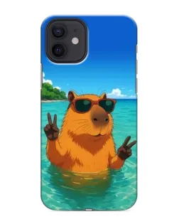 Чохол для iPhone 12 з картинкою «Морська капібара»