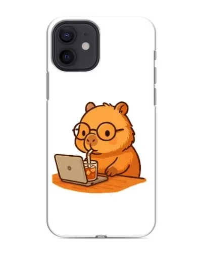 Чохол для iPhone 12 з картинкою «Капібара з ноутбуком» Чохол для iPhone 12 з картинкою «Капібара з ноутбуком»