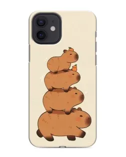 Чохол для iPhone 12 з картинкою «Вежа з капібар»