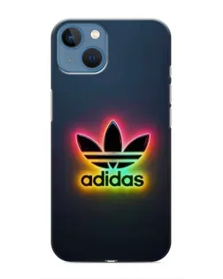 Чехол для iPhone 13 Mini с картинкой «Неоновый Adidas»