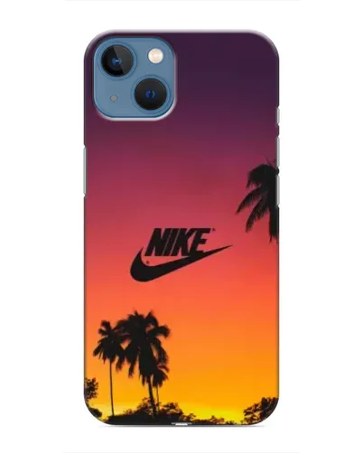 Чехол для iPhone 13 Mini с картинкой «Nike на закате солнца» Чехол для iPhone 13 Mini с картинкой «Nike на закате солнца»
