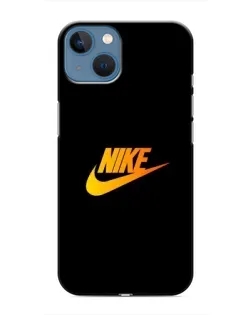 Чехол для iPhone 13 Mini с картинкой «Золотой логотип Nike»