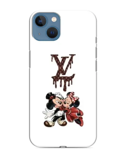 Чохол для iPhone 13 Mini з картинкою «LV та Міккі Маус»