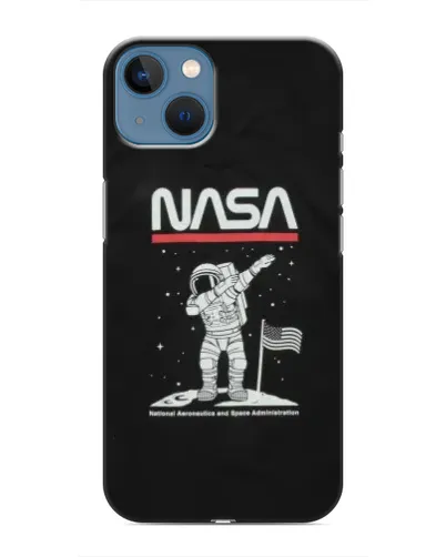 Чехол для iPhone 13 Mini с картинкой «NASA — шагаем по Луне» Чехол для iPhone 13 Mini с картинкой «NASA — шагаем по Луне»