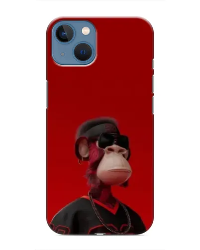 Чехол для iPhone 13 Mini с картинкой «Bored Ape в красном» Чехол для iPhone 13 Mini с картинкой «Bored Ape в красном»