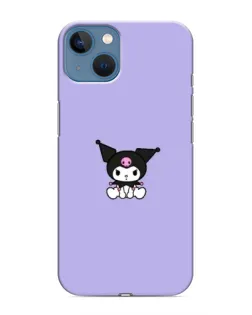 Чехол для iPhone 13 Mini с картинкой «Kuromi — фиолетовый минимализм»