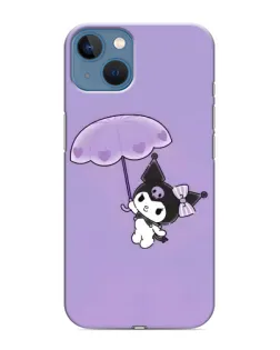 Чехол для iPhone 13 Mini с картинкой «Kuromi с зонтиком»