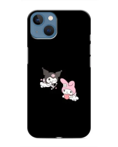 Чехол для iPhone 13 Mini с картинкой «My Melody и Kuromi» Чехол для iPhone 13 Mini с картинкой «My Melody и Kuromi»