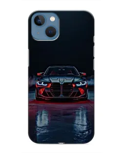 Чехол для iPhone 13 Mini с картинкой «BMW на мокрой дороге»