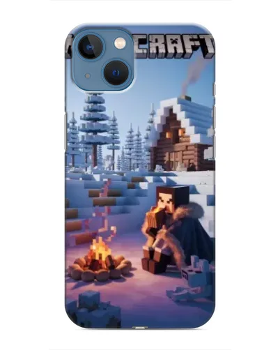 Чехол для iPhone 13 Mini с картинкой «Зимний Minecraft» Чехол для iPhone 13 Mini с картинкой «Зимний Minecraft»