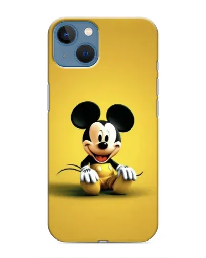 Чехол для iPhone 13 Mini с картинкой «Микки на желтом»