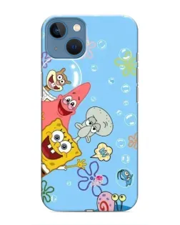 Чехол для iPhone 13 Mini с картинкой «Веселые пузырьки»
