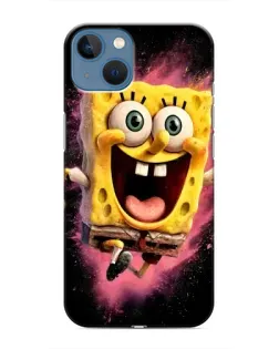 Чехол для iPhone 13 Mini с картинкой «Взрывной Спанч Боб»