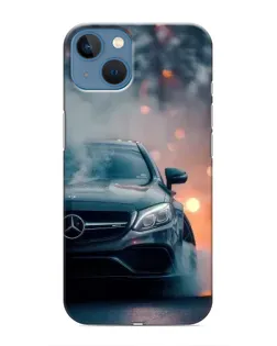 Чехол для iPhone 13 Mini с картинкой «Mercedes — ночной город»