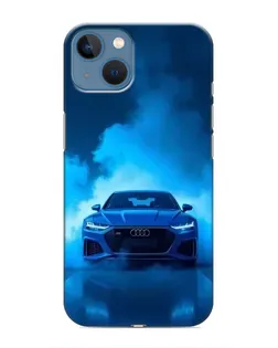 Чохол для iPhone 13 Mini з картинкою «Audi — блакитна енергія»