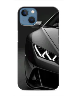 Чехол для iPhone 13 Mini с картинкой «Lamborghini фары детализация»