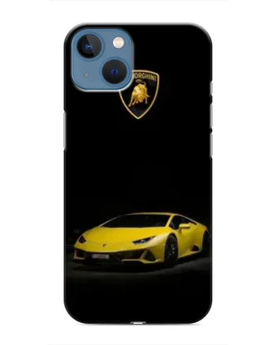 Чехол для iPhone 13 Mini с картинкой «Lamborghini желтый акцент» Чехол для iPhone 13 Mini с картинкой «Lamborghini желтый акцент»